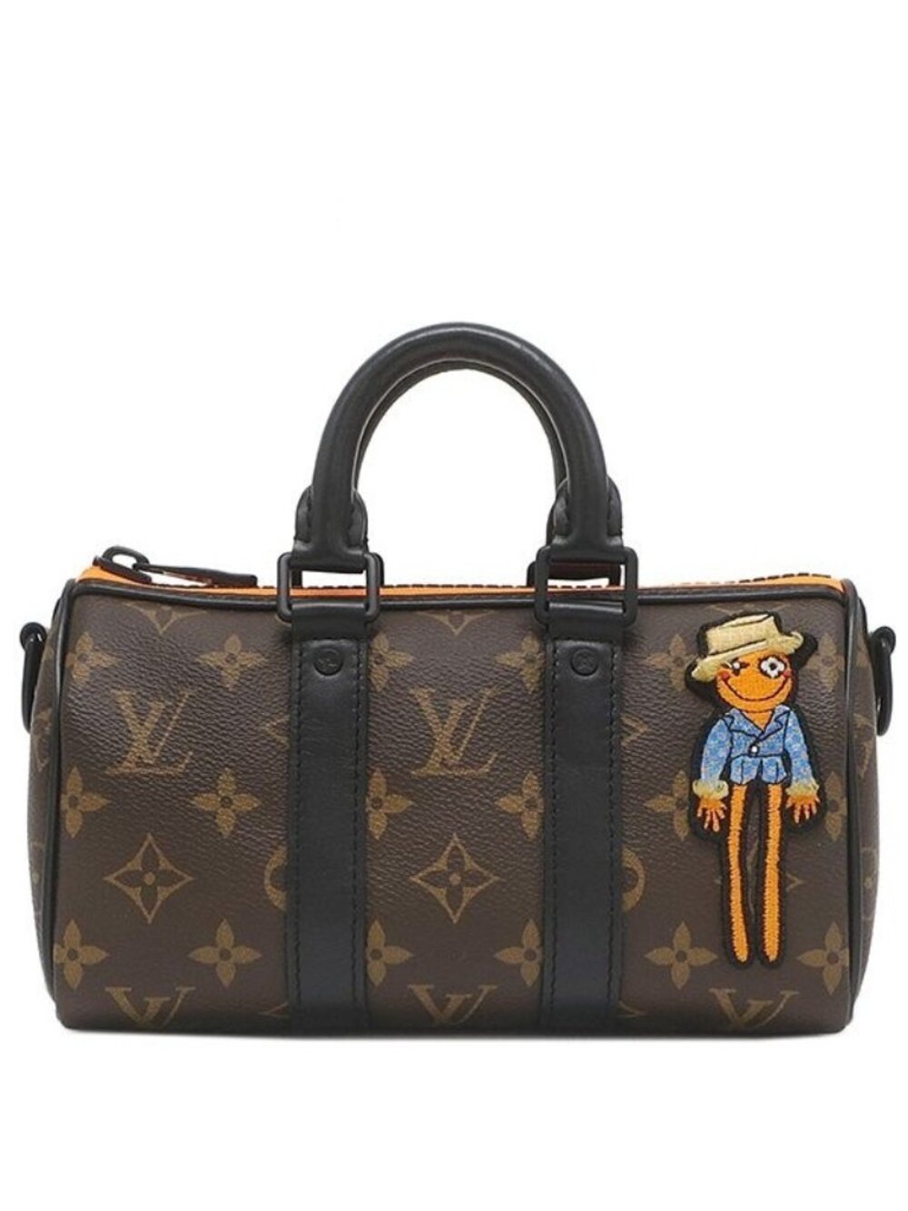 Louis Vuitton 2-Way Bag LV Lens Keepall XS Monogram Canvas Leather Black